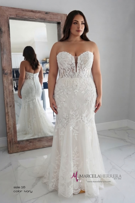 Sweetheart Mermaid Wedding Dress with Beaded Lace